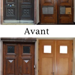 restauration d'un porte, avant-après restauration d'un porte, avant-après