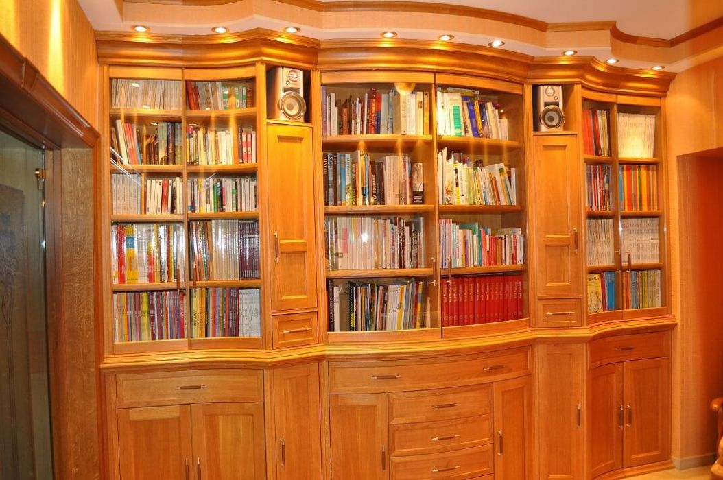 bibliothèque en chêne massif et plaqué chêne teinté et traité bibliothèque en chêne massif et plaqué chêne teinté et traité