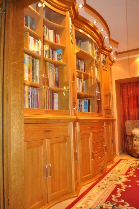 bibliothèque en chêne massif et plaqué chêne teinté et traité bibliothèque en chêne massif et plaqué chêne teinté et traité